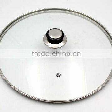 Top quality 30 cm thickness 4mm cookware glass lid for pots