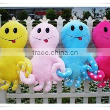 PP cotton emoji pillow octopus plush toy