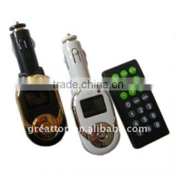 8GB LCD display Car mp3 FM Transmitter with SD/MMC card slot