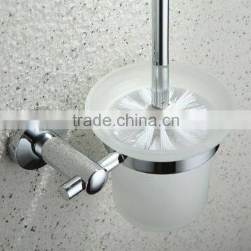 toilet brush and holder set Bathroom chrome Toilet Brush Holders With Cup Bathroom Accessories