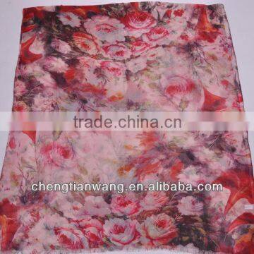 100% Wool Scarf, 200s Wool With Digital Printing,new Scarf 2013 photo-3