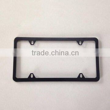 Custom Stainless Steel America Size Matte Black Car Blank License Plate Frame,car License Frame photo-3
