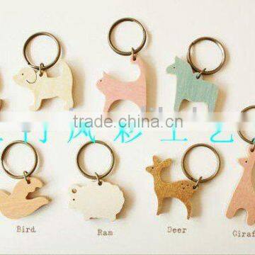 Woodecolourful animal keychain[Wood craft in laser cut & engraving]