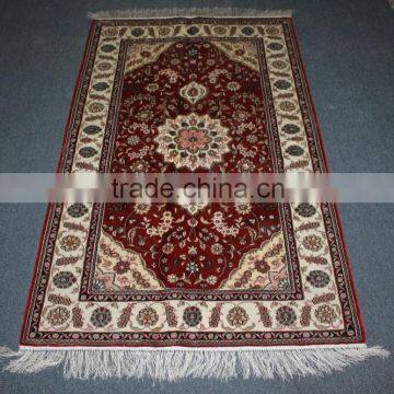 prayer mat high quality silk rug hand knotted pure silk rug