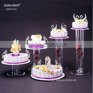 2016 Personalized Acrylic Wedding Cake Stands Customized