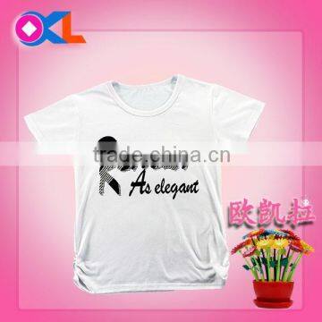 High quality new design reasonable price in china  suppliercartoon white t shirt for girls