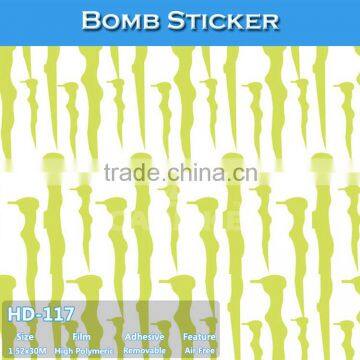 HD-117 CARLIKE Hot Sale Car Vinyl Wrapping Bomb Car Sticker