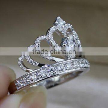 Free Mould Fee Sterling Silver Princess Crown Ring