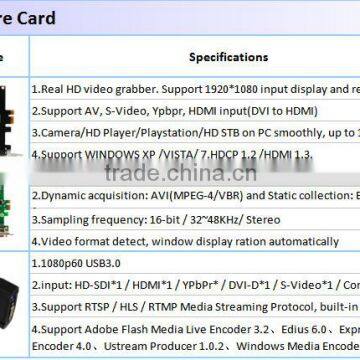 Free Driver HDMI Video Capture Card HDMI to USB 3.0 HD Game Capture USB Capture HDMI Video Grabber photo-2