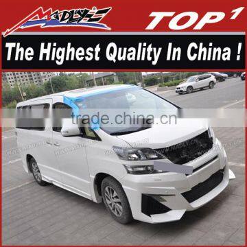 Wald body kit for 2011-2012 Toyota Alpha the highest quality PU/Carbon Fiber Body Kits for Toyota Alpha