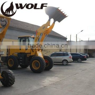 WOLF bucket 1.7m3 capacity 3ton wheel loader with log grasper/grapple for sale