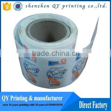 customized printing removable paper sticker easy peel off roll sticker