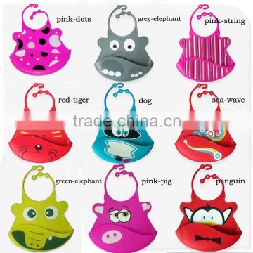 new arrival multi-styles silicon baby bibs