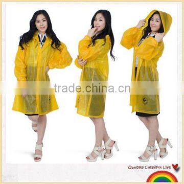 Clear light weight waterproof rain coat for girls