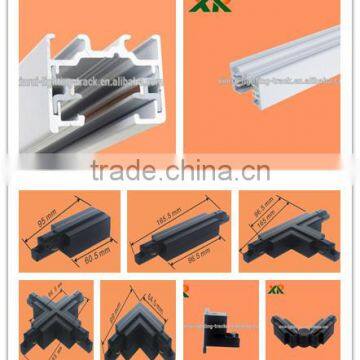 1 Circuit 2 Lines Track Rail for Led Ceiling Track Light 30w 40w 50w COB Light