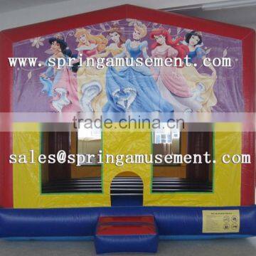 Beautiful Princess inflatable bouncy castle, Inflatable bouncer with hook and loop fastener SP-PP011