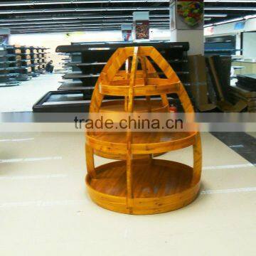 AL-SM055 Supermarket Vegetable/ Fruit /cake Wood Display Shelves Hot Sale Supplier's Choice photo-3