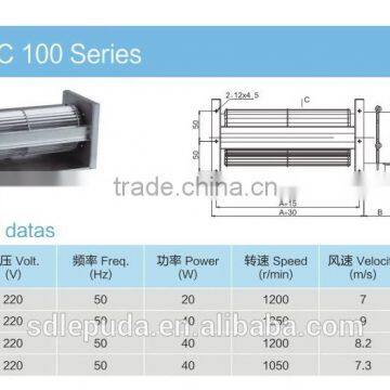 Cross Flow Fan motor AC 100(durable motor)