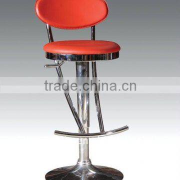 modern swivel bar stool with backrest