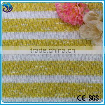 polyester rayon spandex coarse jacquard knit fabric stripes for garment