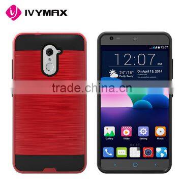 Alibaba china cases smartphones hybrid brushed metal shockproof case for ZTE Z963U