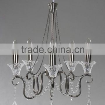 Black wrought iron chandelier for manufacturers with UL