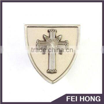 Customized fantastic shield cross cufflinks for men