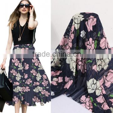 100D polyester printing chiffon fabric for dress and scarves