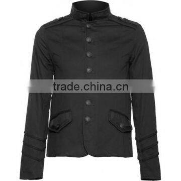 Men's officer jacket with braided lining