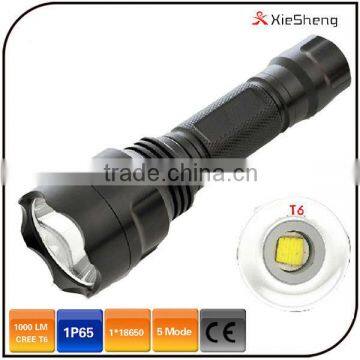 classical 3.7v 10 watt rechargeable battery C8T6 1600 lumen led rechargeable flashlight                        
                                                Quality Choice