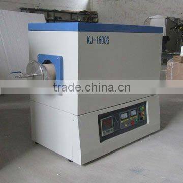 SiC heated quartz glass tube furnace with 30 segments control