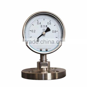 High quality stainless steel 316 Diaphragm industrial pressure gauge