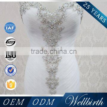 Simple Sex Crystal Wedding Dress 2016 photo-6