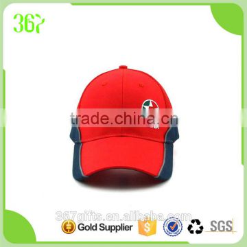 Top Quality Six Panel Sports Running Promotional Matched Red Mesh Cap