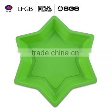 DIY fashionable high quality star shape silicone cake molds