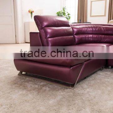 2016 Leather Sectional Sofa Set Livingroom Home Furniture 8072