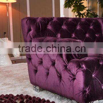 New Classic Tufted Chesterfield L Shaped Fabric Sofa Set AL046