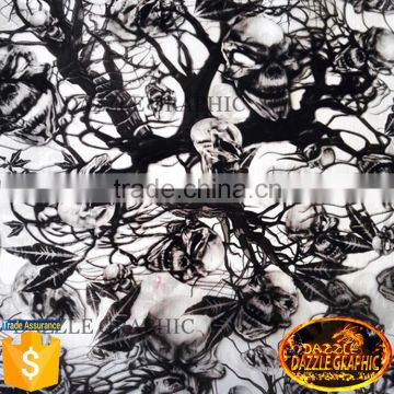 Slim Cool Dazzle Graphic DGJJ738 Skulls Heads Hydrographics Water Transfer Printing Film DIY Hydro Printing