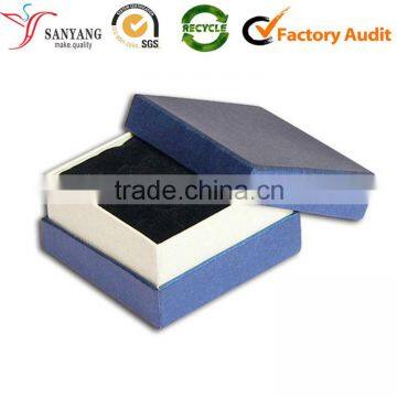 China cheap sale personalized texture paper cuff link box simple design