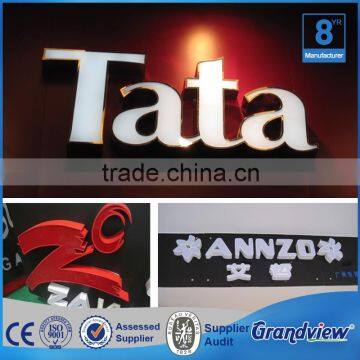 Outdoor advertising acrylic channel letter store glowing sign