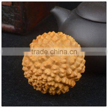 Western Red Cedar Durian Message Ball,mini Wooden Carfts photo-2