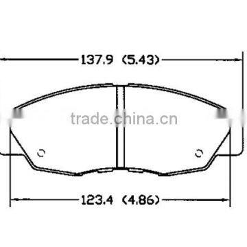 D465 06450-S5D-A01 for Honda Akula brake pad