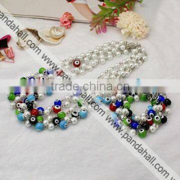 Handmade Italianate Lampwork Jewelry Sets(SJEW-JS00252)