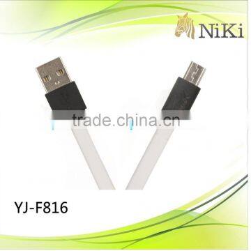 Hot sale portable flat micro usb data cable for Andriod