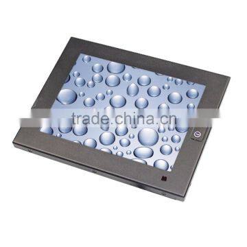 17 inch industrial resistive touch IP65 waterproof monitor 1000 nits for outdoor kiosk