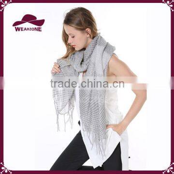 Soft Light Polka Dot Splicing Sheer Scarf Shawl Wrap