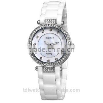 Hot New Products for 2015 Sapphire Fashion White Ceramic Watch