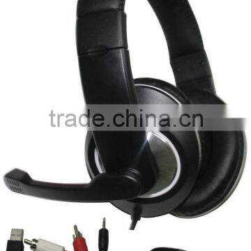 2013 new product Hot selling wired headset for PS3/ XBOX360/ WII / Mac/ PC