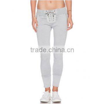 Sport style women Grey Slim Skinny jogger pants in wholesale