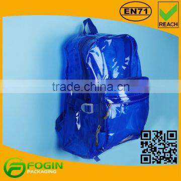 Clear Blue Color Backpack Bag for Girls photo-2